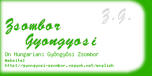 zsombor gyongyosi business card